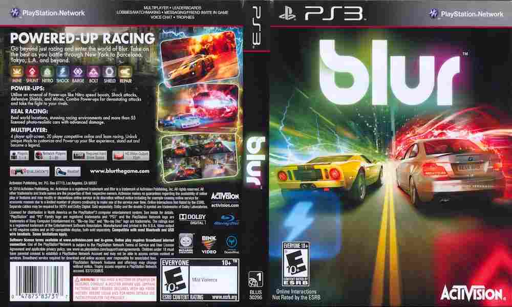 Игра Blur, Sony PS3, 170-393 Баград рф