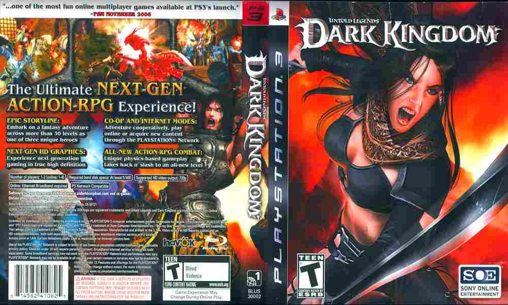 Игра Dark Kingdom Untold Legends, Sony PS3, 170-629 Баград рф