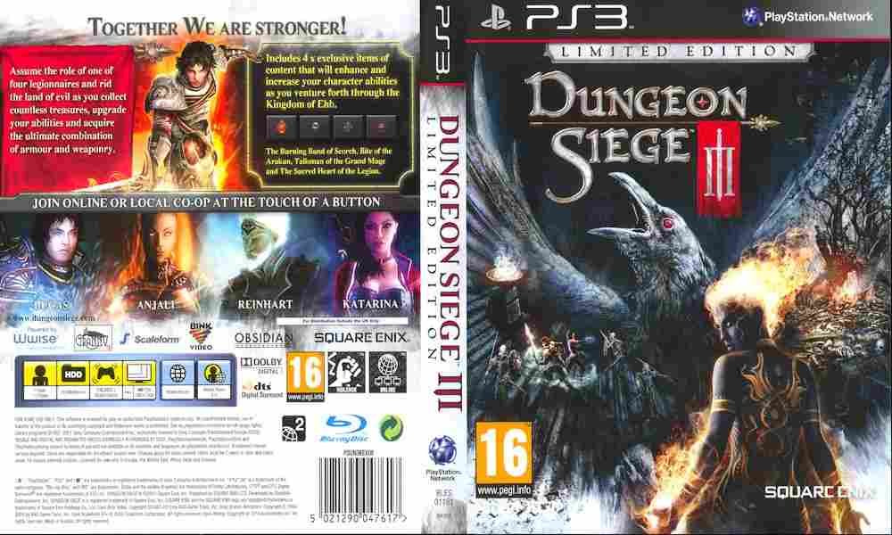 Игра Dungeon Siege 3, Sony PS3, 170-597 Баград рф