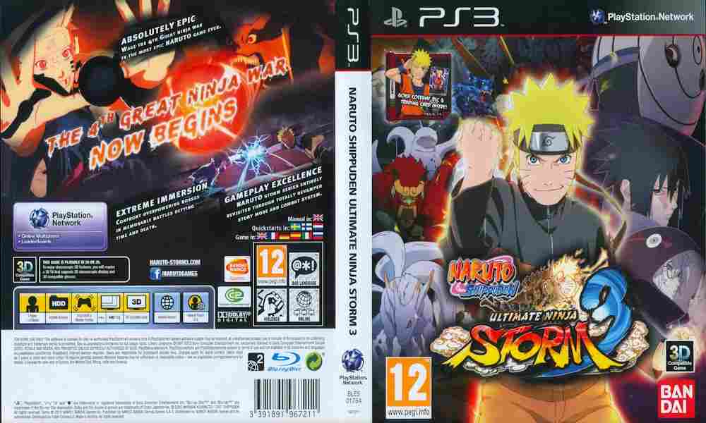 Игра Naruto Shippuden Ultimate Ninja Storm 3, Sony PS3, 173-47, Баград.рф