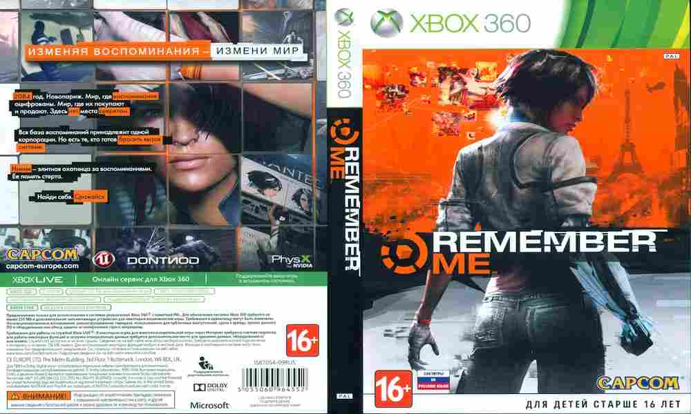 Remember me Xbox 360 176 51 Xbox 360 Xbox One Sony PS3 PS4 PSVita