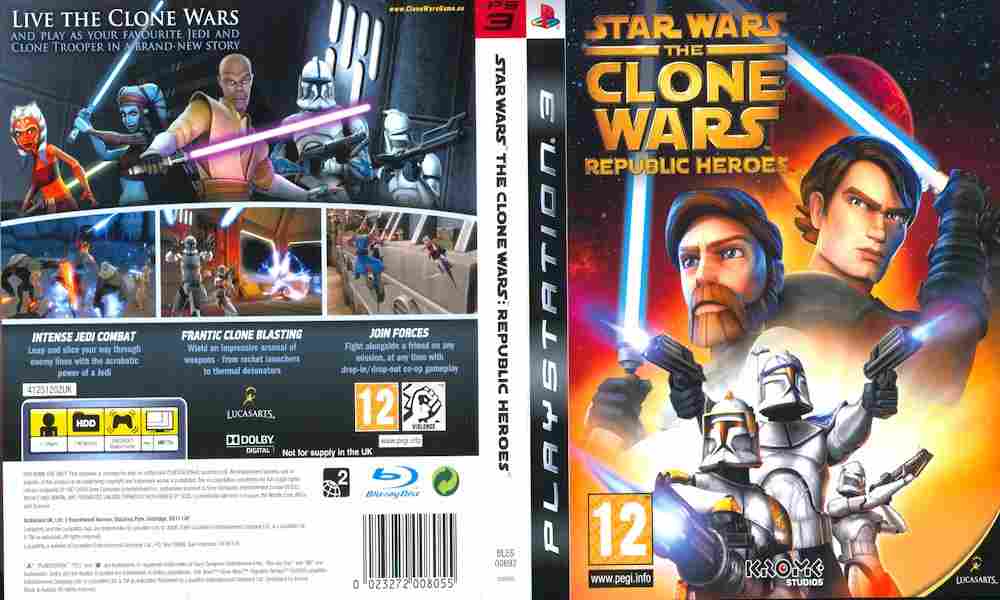 Игра STAR WARS The clone wars: republic heroes, Sony PS3, 173-145, Баград.рф